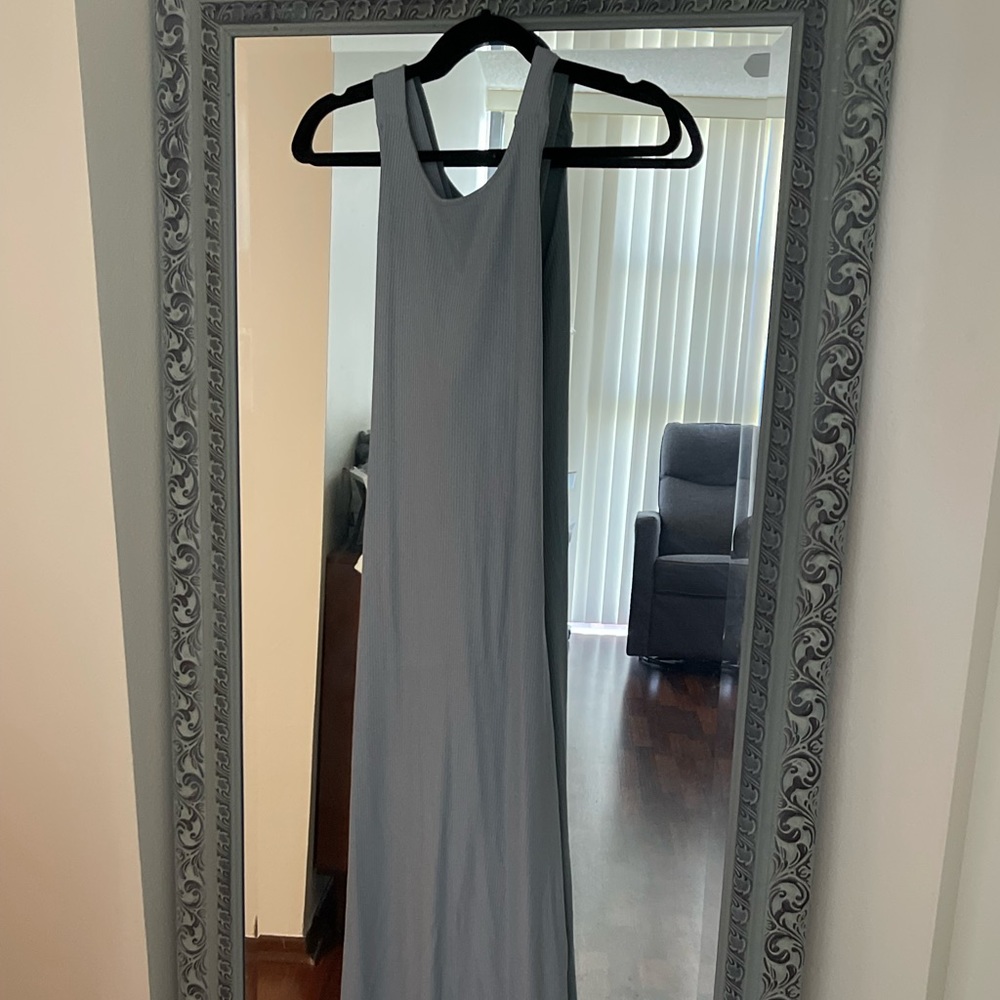 Cross cross back maxi dress